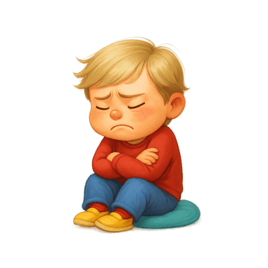 Illustration of a child learning emotional regulation