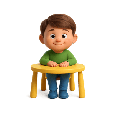 Illustration of a child practising executive function skills