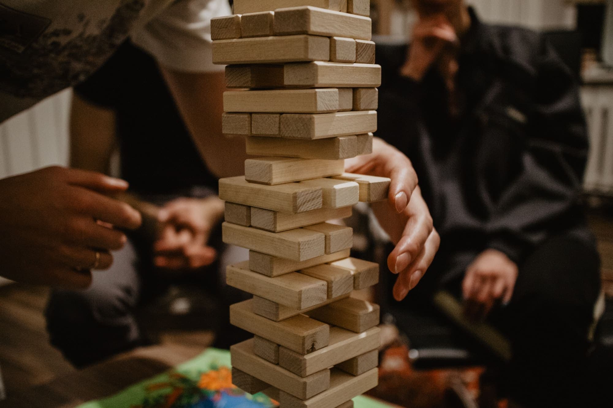 Millennials playing a board game