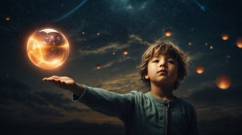 little boy catching ball