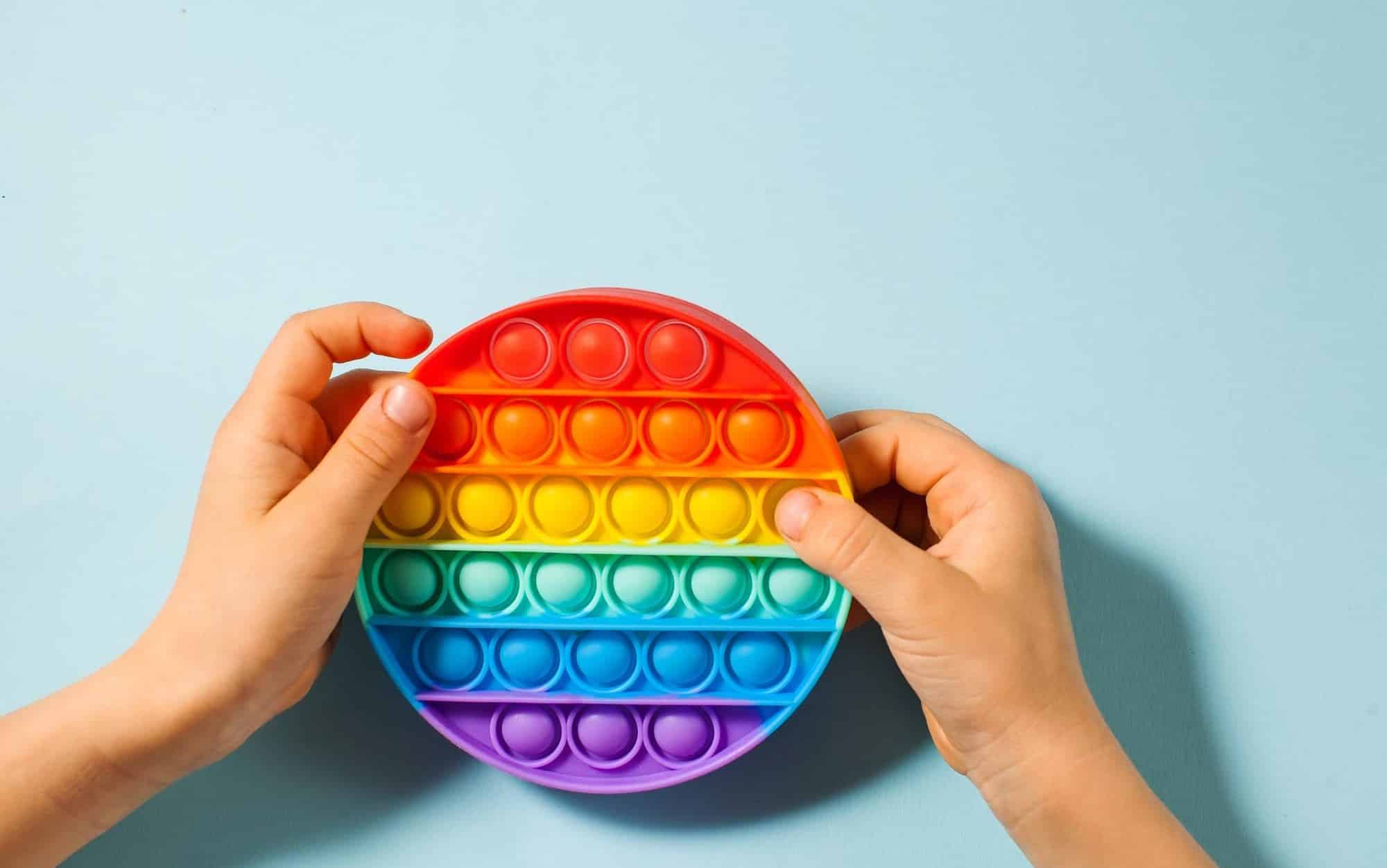 Pop it toy silicone. Anti-stress toy, a trend in children's toys.