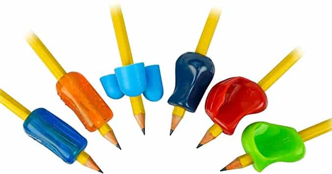 different pencil grips