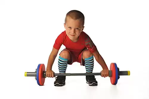 WOD Toys® Barbell Mini - Adjustable Barbell Toy Set for Kids